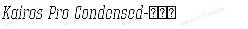 Kairos Pro Condensed字体转换 Kairos Pro Condensed字体转换
